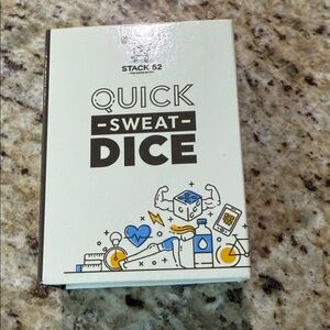 Stack 52 The Game Of Fit Quick Sweat Dice Exercise Workout with QR Codes